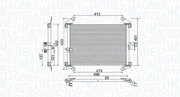 Condenser, air conditioning (350203772000)