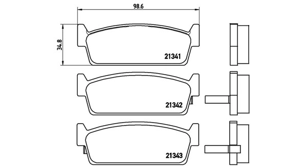 Brake Pad Set, disc brake (363700456053)