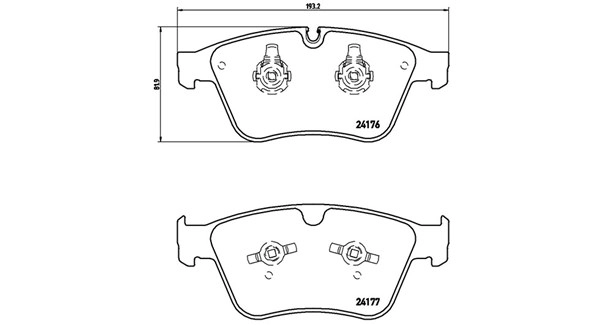 Brake Pad Set, disc brake (363700450105)