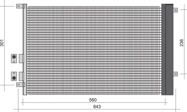 Condenser, air conditioning (350203273000)