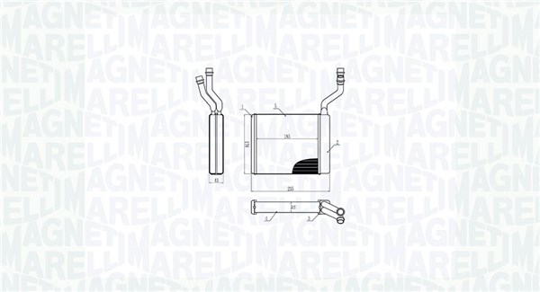 Heat Exchanger, interior heating (350218425000)