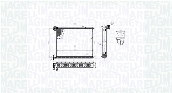 Heat Exchanger, interior heating (350218473000)
