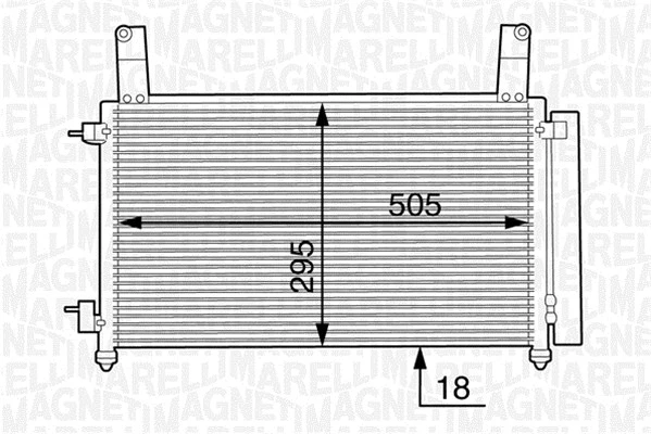 Condenser, air conditioning (350203604000)