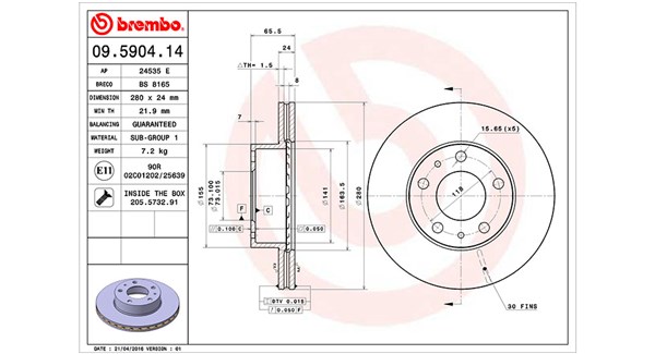 Brake Disc (360406022600)