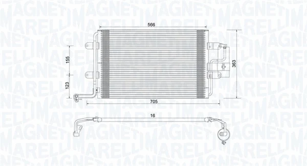 Condenser, air conditioning (350203735000)