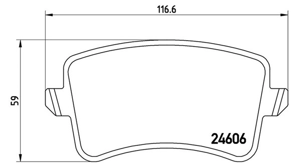 Brake Pad Set, disc brake (363700585099)