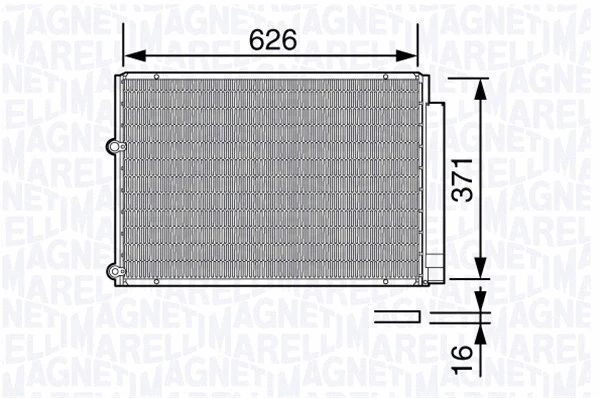 Condenser, air conditioning (350203682000)