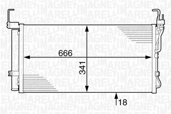 Condenser, air conditioning (350203625000)