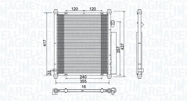 Condenser, air conditioning (350203907000)