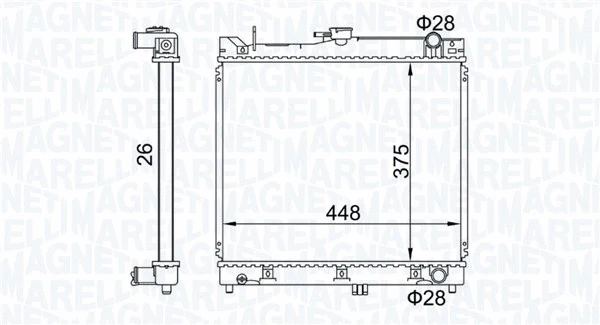 Radiator, engine cooling (350213192700)
