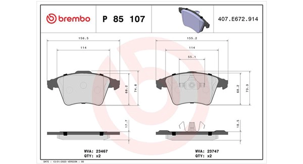 Brake Pad Set, disc brake