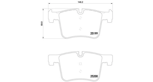 Brake Pad Set, disc brake (363700506075)