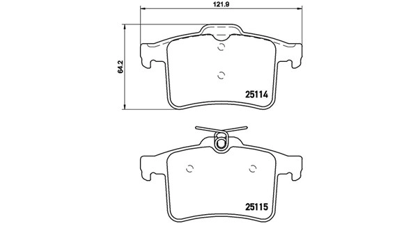 Brake Pad Set, disc brake (363700436026)