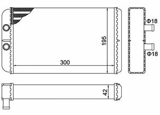 Heat Exchanger, interior heating (359000392160)
