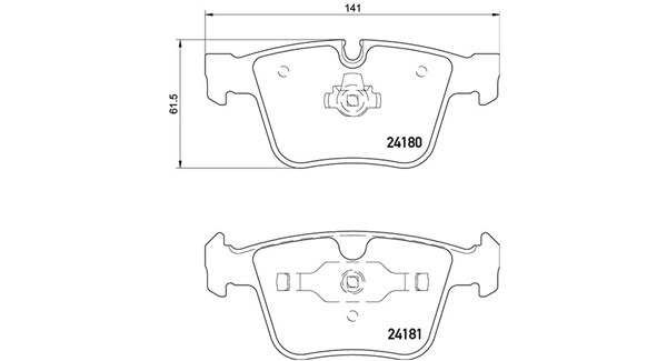 Brake Pad Set, disc brake (363700450116)