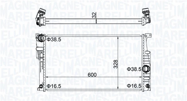 Radiator, engine cooling (350213202300)
