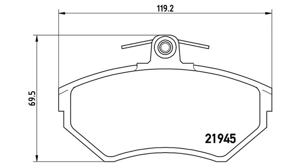 Brake Pad Set, disc brake (363700485042)