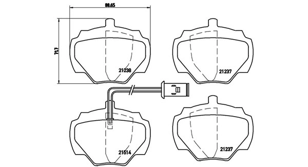 Brake Pad Set, disc brake
