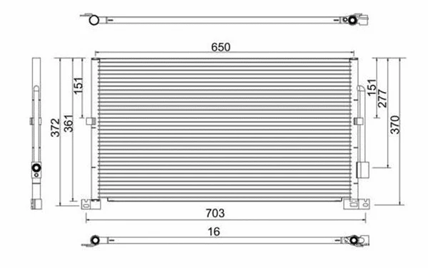 Condenser, air conditioning (359003220630)