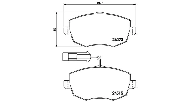 Brake Pad Set, disc brake
