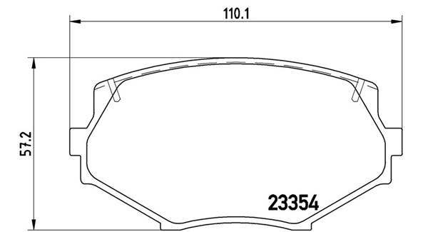 Brake Pad Set, disc brake (363700449020)