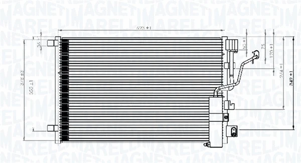 Condenser, air conditioning (350203841000)