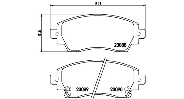 Brake Pad Set, disc brake (363700483042)