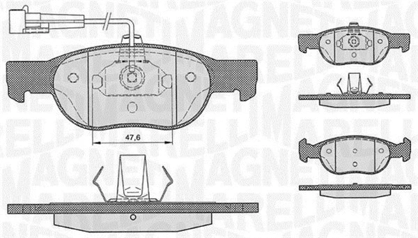 Brake Pad Set, disc brake (363916060222)