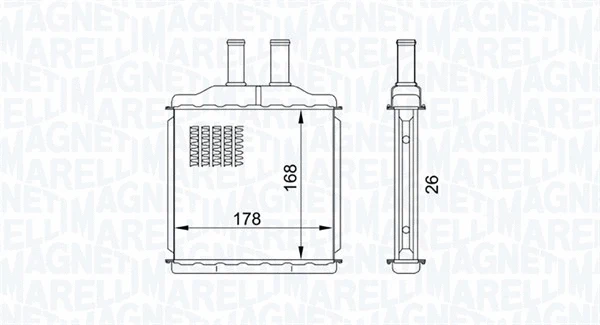 Heat Exchanger, interior heating (350218432000)