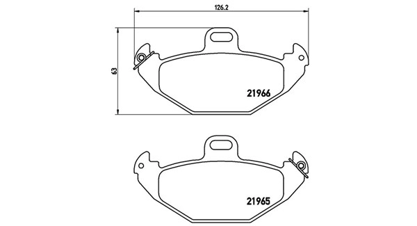 Brake Pad Set, disc brake (363700468021)