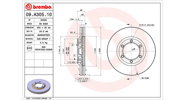 Brake Disc (360406126500)