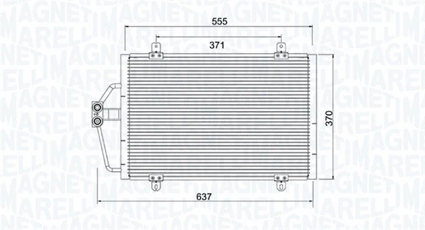 Condenser, air conditioning (350203784000)