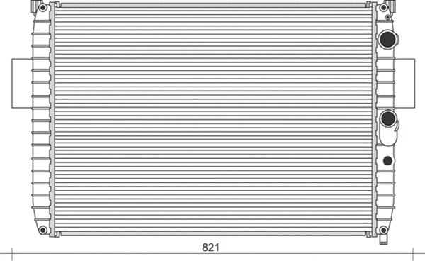 Radiator, engine cooling (350213938000)