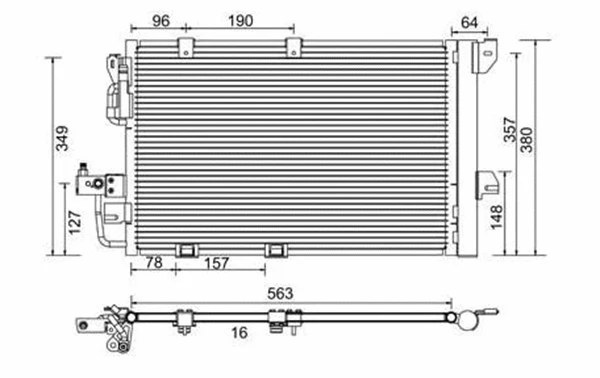 Condenser, air conditioning (359003221260)