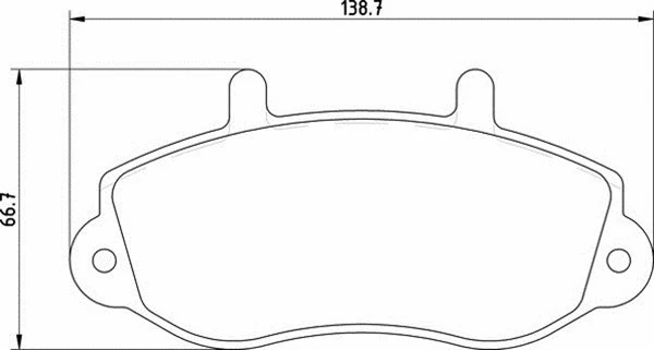 Brake Pad Set, disc brake (363700209075)