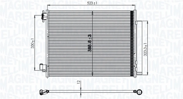 Condenser, air conditioning (350203823000)