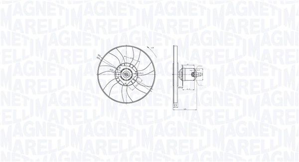 Fan, engine cooling (069422872010)