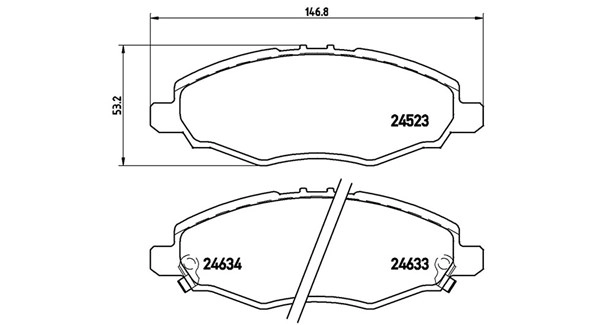 Brake Pad Set, disc brake (363700483094)