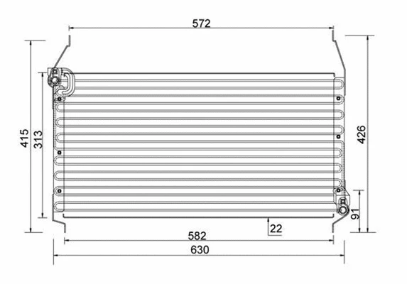 Condenser, air conditioning (359003220530)