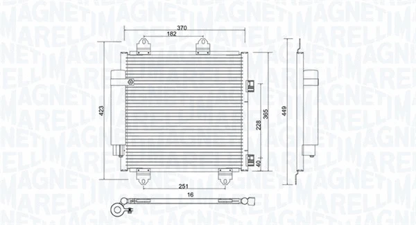 Condenser, air conditioning (350203753000)