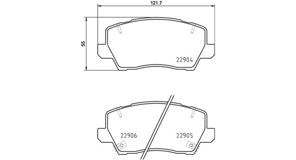 Brake Pad Set, disc brake