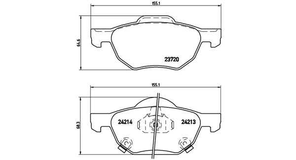 Brake Pad Set, disc brake (363700428036)