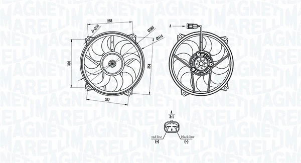 Fan, engine cooling (069422708010)
