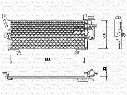 Condenser, air conditioning (350203104000)