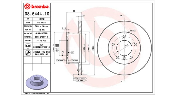 Brake Disc (360406124200)
