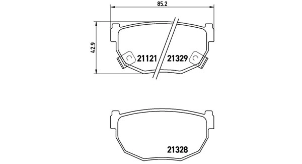 Brake Pad Set, disc brake (363700456010)