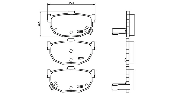 Brake Pad Set, disc brake (363700430003)