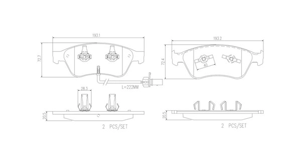 Brake Pad Set, disc brake