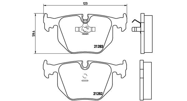 Brake Pad Set, disc brake (363700406016)