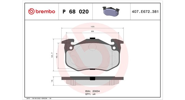 Brake Pad Set, disc brake